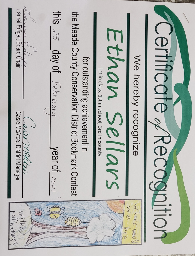 Meade Co Conservation Bookmark Contest 